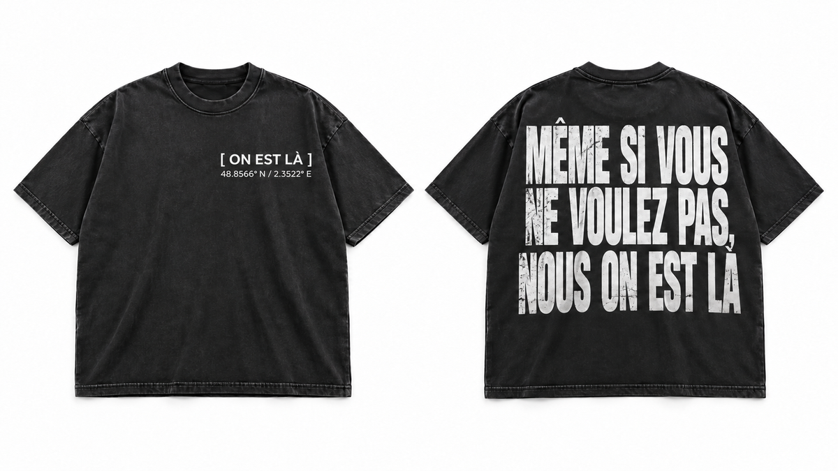T-shirt oversize — ON EST LÀ
