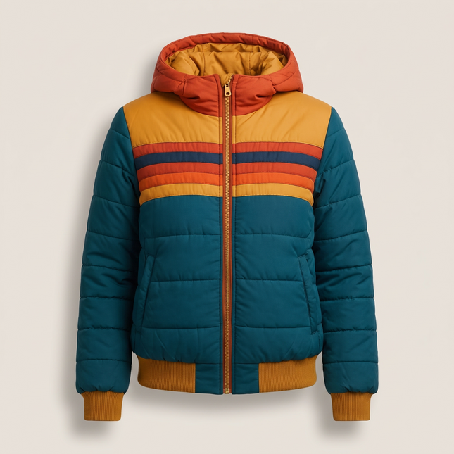 Veste d'Hiver Matelassée Style Rétro à Capuche Femme Avenora® - Vue 4