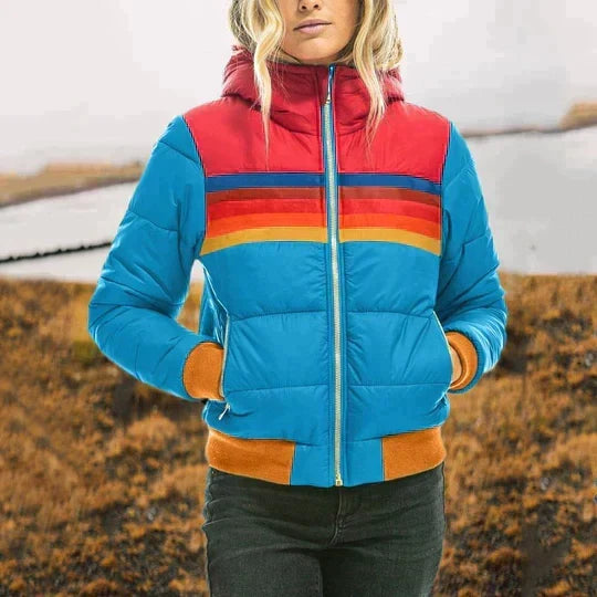 Veste Matelassée Color Block à Capuche pour Femme Avenora® - Vue 2
