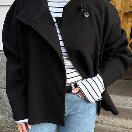 Veste Courte Élégante à Double Boutonnage Femme Avenora® - Vue 3