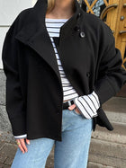 Veste Courte Élégante à Double Boutonnage Femme Avenora® - Vue 3