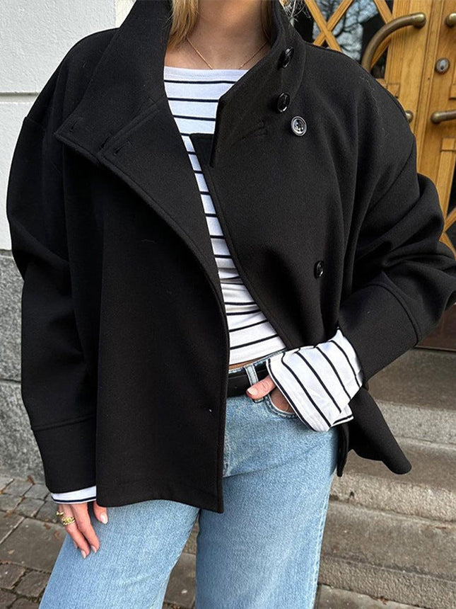 Veste Courte Élégante à Double Boutonnage Femme Avenora® - Vue 3