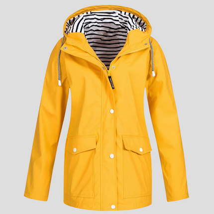 Ciré Marin Imperméable à Capuche Doublure Rayée Femme Avenora® - Vue 1