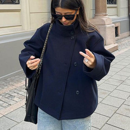 Veste Courte Élégante à Double Boutonnage Femme Avenora® - Vue 1