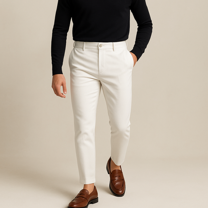 Pantalon Confort en Lin et Coton pour Homme Avenora® – Coupe Droite - Vue 1