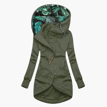 Veste d'Hiver à Capuche avec Zip Asymétrique Femme Avenora® - Vue 3
