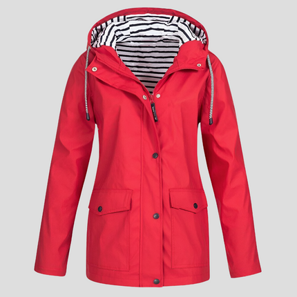 Ciré Marin Imperméable à Capuche Doublure Rayée Femme Avenora® - Vue 5