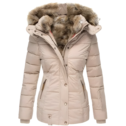 Veste Matelassée à Capuche Fourrée Synthétique Femme Avenora® - Vue 5