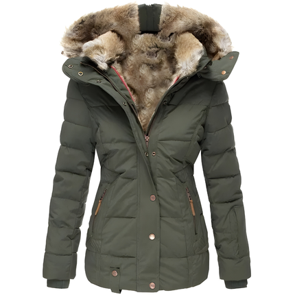 Veste Matelassée à Capuche Fourrée Synthétique Femme Avenora® - Vue 9