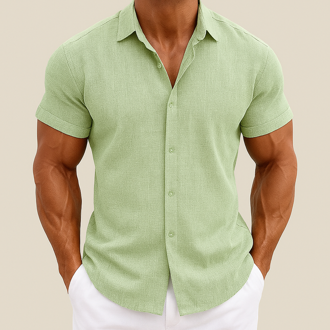 Chemise d'Été Légère en Lin et Coton Homme Avenora® – Confort Estival - Vue 2