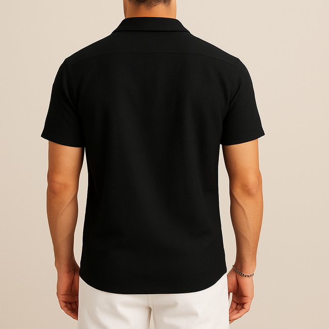 Chemise Plissée Décontractée en Coton pour Homme Avenora® - Vue 2