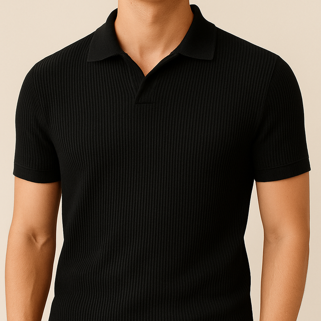 Polo en Maille Coupe Ajustée Slim Fit Homme Avenora® - Vue 2