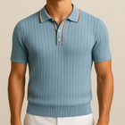 Polo en Maille Tricotée pour Homme Avenora® Ashford – Élégance & Respirabilité - Vue 1