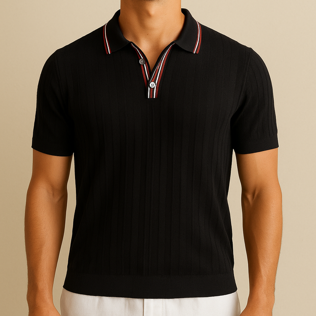 Polo en Maille Tricotée pour Homme Avenora® Ashford – Élégance & Respirabilité - Vue 2