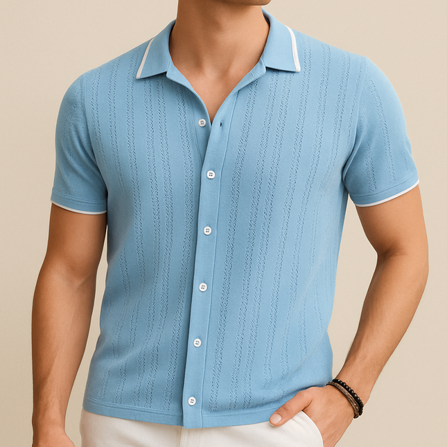 Chemise en Maille Respirante Décontractée Homme Avenora® - Vue 1