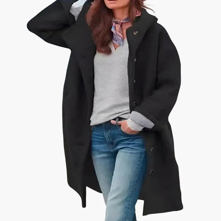Manteau Long Décontracté à Capuche pour Femme Avenora® - Vue 11