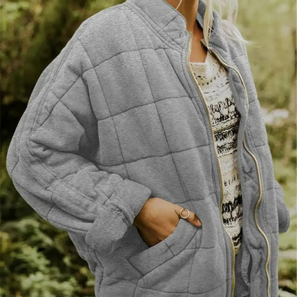 Veste Matelassée Zippée avec Poches Plaquées Femme Avenora® - Vue 11