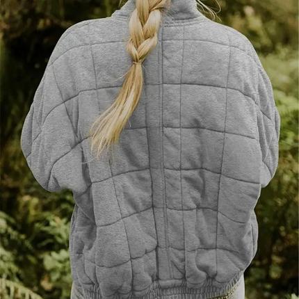 Veste Matelassée Zippée avec Poches Plaquées Femme Avenora® - Vue 12