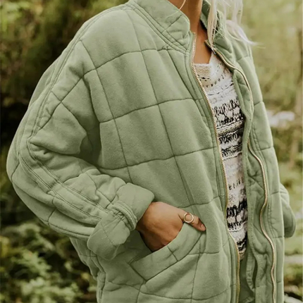 Veste Matelassée Zippée avec Poches Plaquées Femme Avenora® - Vue 13