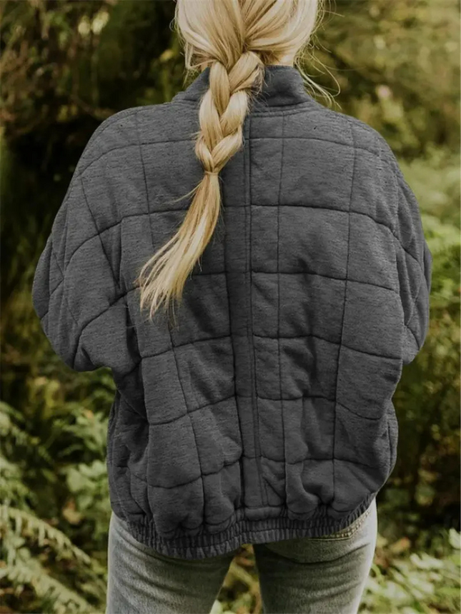 Veste Matelassée Zippée avec Poches Plaquées Femme Avenora® - Vue 2