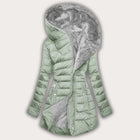 Manteau Doudoune Asymétrique Élégant à Capuche Femme Avenora® - Vue 1