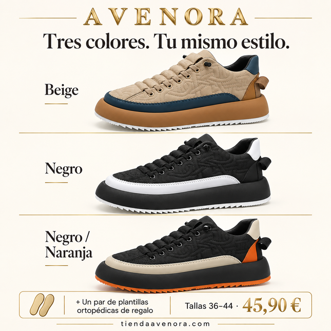 Baskets Orthopédiques Homme Avenora® Phoenix (+ Semelles Ergonomiques Offertes) - Vue 2