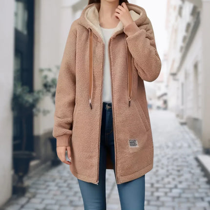 Veste Polaire avec Capuche Effet Sherpa Femme Avenora® - Vue 2