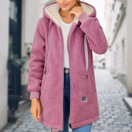 Veste Polaire avec Capuche Effet Sherpa Femme Avenora® - Vue 3
