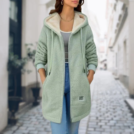 Veste Polaire avec Capuche Effet Sherpa Femme Avenora® - Vue 4