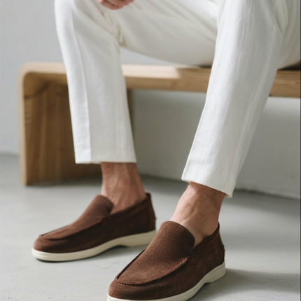 Mocassins en Daim Style Old Money Avenora® – Confort Artisanal & Finition Luxe - Vue 25