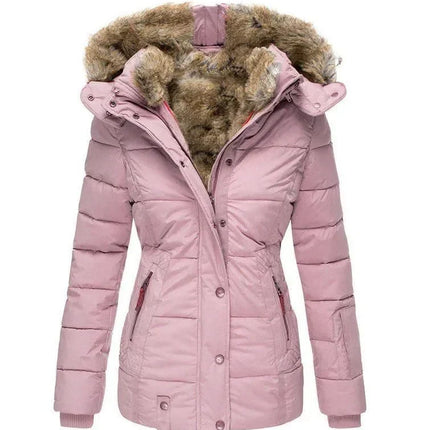 Veste Matelassée d'Hiver Capuche Fausse Fourrure Femme Avenora® - Vue 6