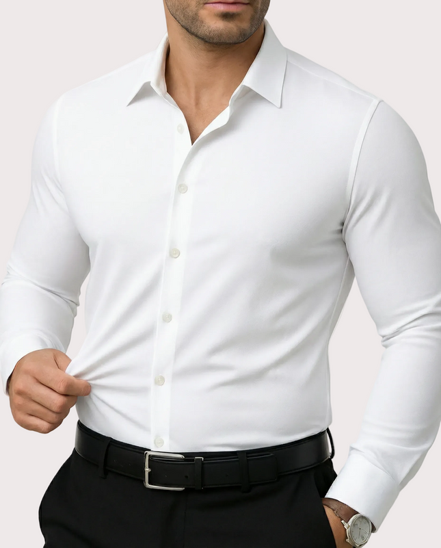 Chemise Habillée Stretch Infroissable pour Homme Avenora® - Vue 2