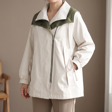 Veste Coupe-Vent Légère à Capuche avec Poches Femme Avenora® - Vue 1