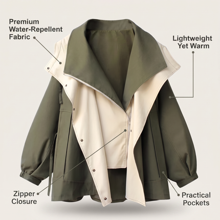 Veste Coupe-Vent Légère à Capuche avec Poches Femme Avenora® - Vue 5