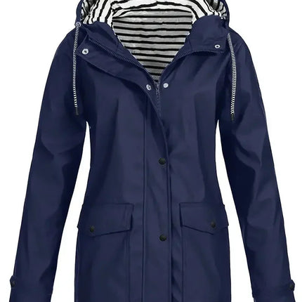 Veste de Pluie Imperméable Coupe-Vent à Capuche Femme Avenora® - Vue 4