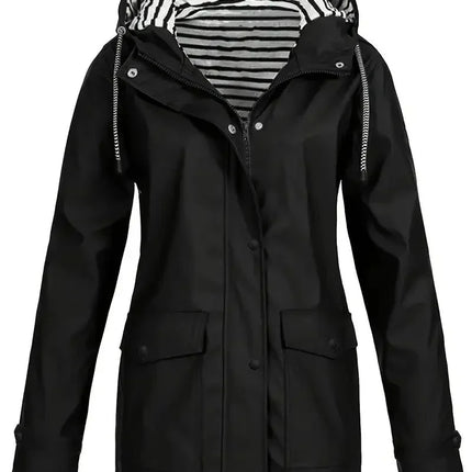 Veste de Pluie Imperméable Coupe-Vent à Capuche Femme Avenora® - Vue 6