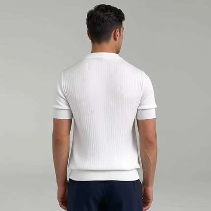 T-Shirt Léger en Soie et Maille Aérée Homme Avenora® Portofino - Vue 3