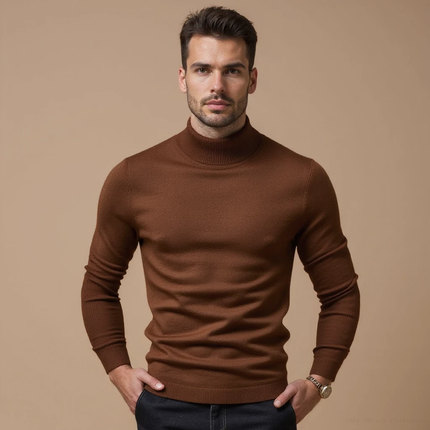 Pull Col Roulé en Cachemire Mélangé Homme Avenora® Monte Carlo - Vue 6