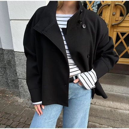 Veste Courte Élégante à Double Boutonnage Femme Avenora® - Vue 4