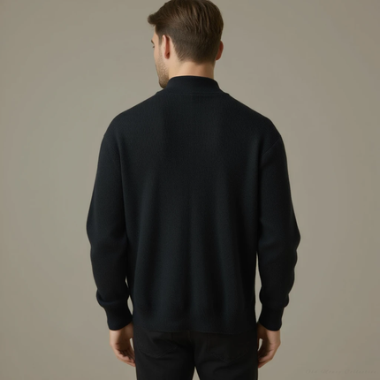 Pull en Laine avec Col Zippé pour Homme Avenora® Veneto – Chaleur Douce - Vue 3