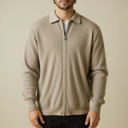 Pull en Laine avec Col Zippé pour Homme Avenora® Veneto – Chaleur Douce - Vue 7