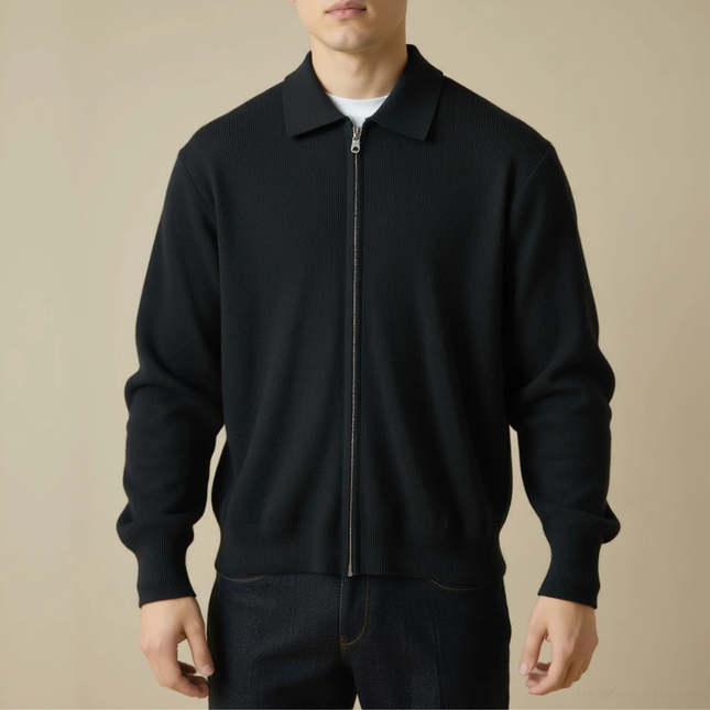 Pull en Laine avec Col Zippé pour Homme Avenora® Veneto – Chaleur Douce - Vue 5