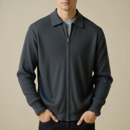 Pull en Laine avec Col Zippé pour Homme Avenora® Veneto – Chaleur Douce - Vue 6
